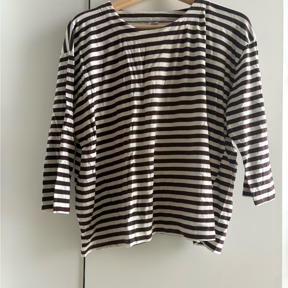 Nettles Tale Striped Boatneck Women's Top